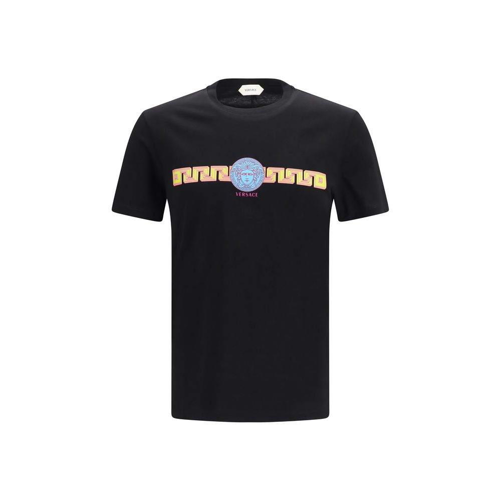 Versace Black Cotton T-Shirt Versace