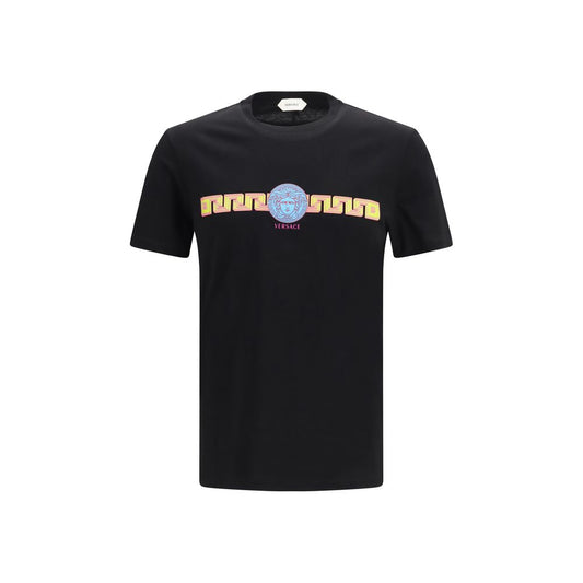 Versace Black Cotton T-Shirt Versace
