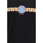 Versace Black Cotton T-Shirt Versace