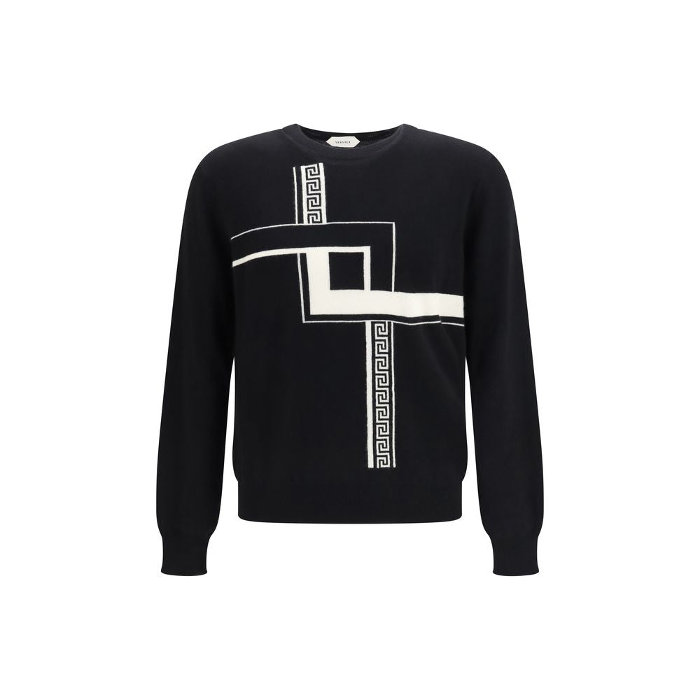 Versace Black Cashmere Sweater Versace