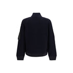 Sacai Blue Wool Oves Aries Sweatshirt Sacai