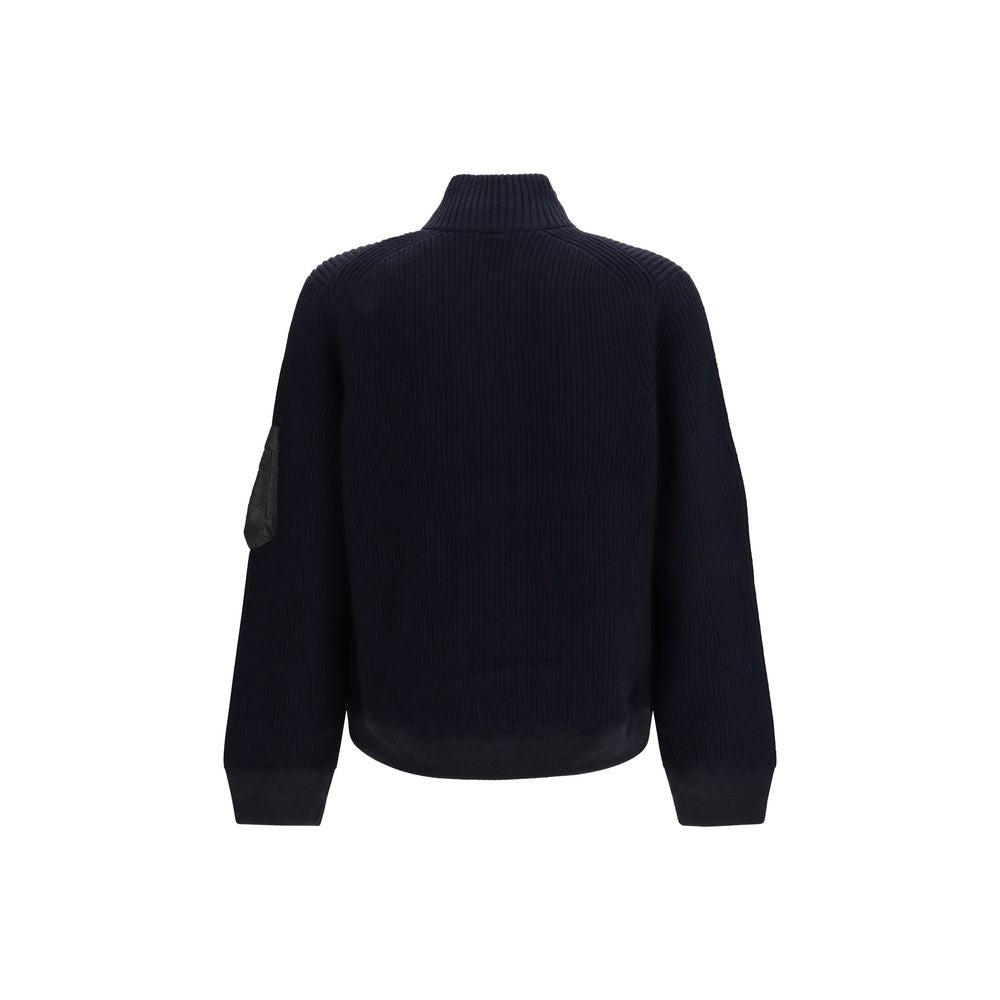 Sacai Blue Wool Oves Aries Sweatshirt Sacai