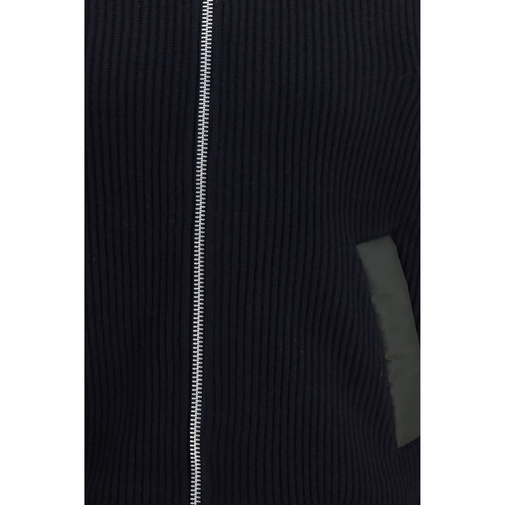Sacai Blue Wool Oves Aries Sweatshirt Sacai