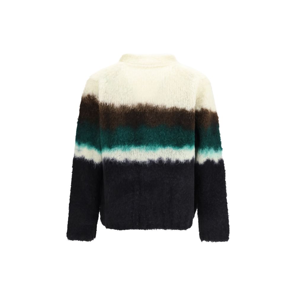 Sacai Multicolor Wool Oves Aries Cardigan Sacai