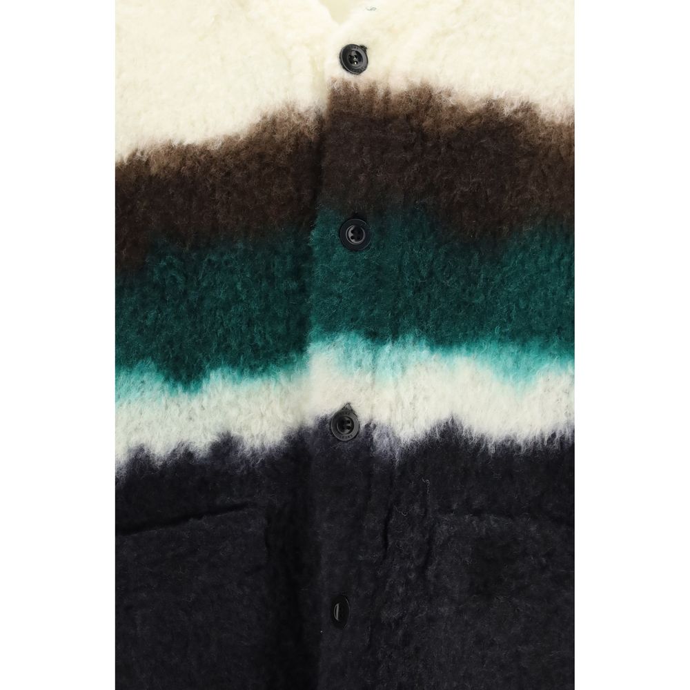 Sacai Multicolor Wool Oves Aries Cardigan Sacai