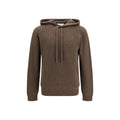 Roberto Collina Brown Wool Oves Aries Hoodie Roberto Collina