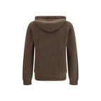 Roberto Collina Brown Wool Oves Aries Hoodie Roberto Collina