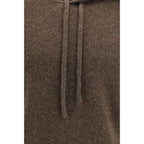 Roberto Collina Brown Wool Oves Aries Hoodie Roberto Collina