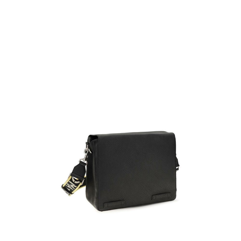 Fendi Black Calf Leather Bos Taurus Shoulder Bag Fendi