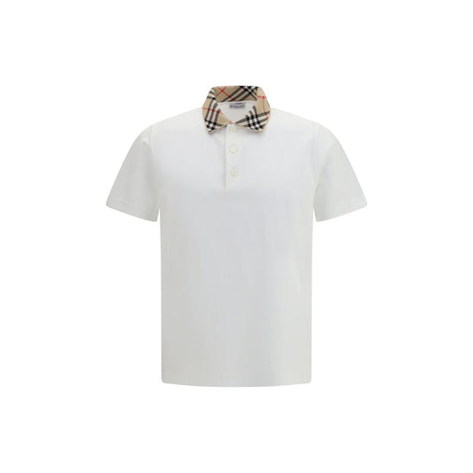 Burberry White Cotton Top Burberry