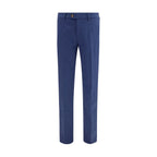 Brunello Cucinelli Blue Cotton Pants Brunello Cucinelli
