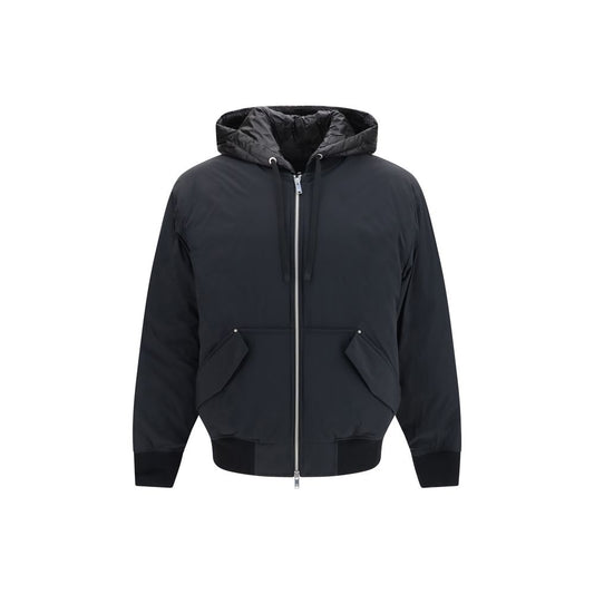 Moose Knuckles Black Nylon Full-Length Jacket Moose Knuckles