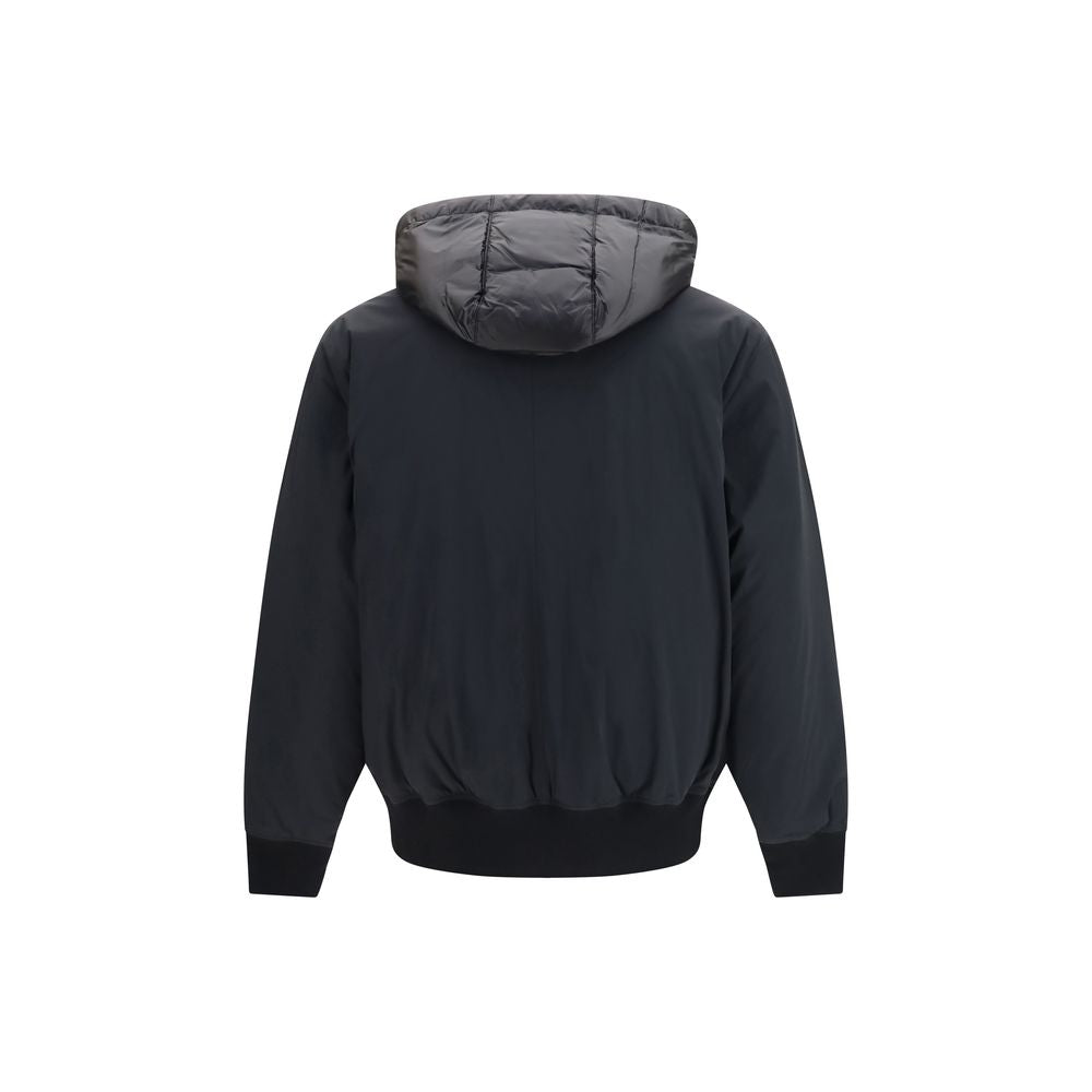 Moose Knuckles Black Nylon Full-Length Jacket Moose Knuckles