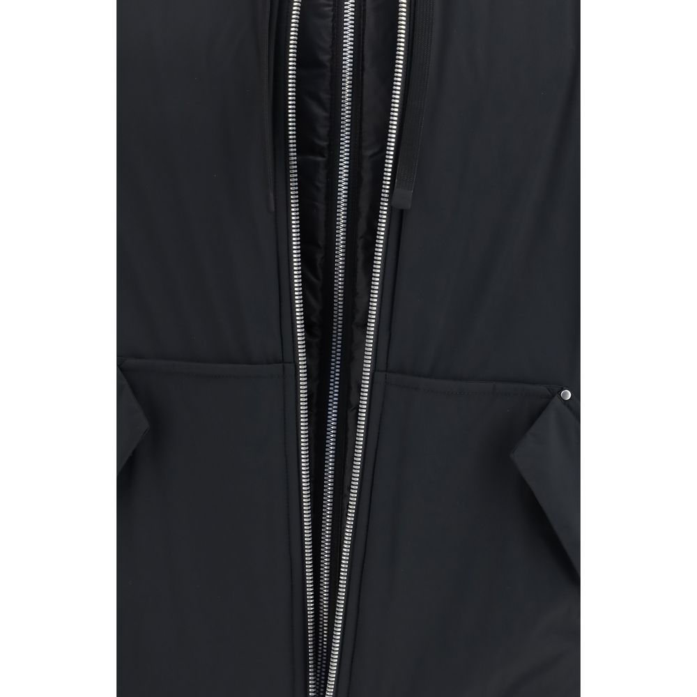 Moose Knuckles Black Nylon Full-Length Jacket Moose Knuckles