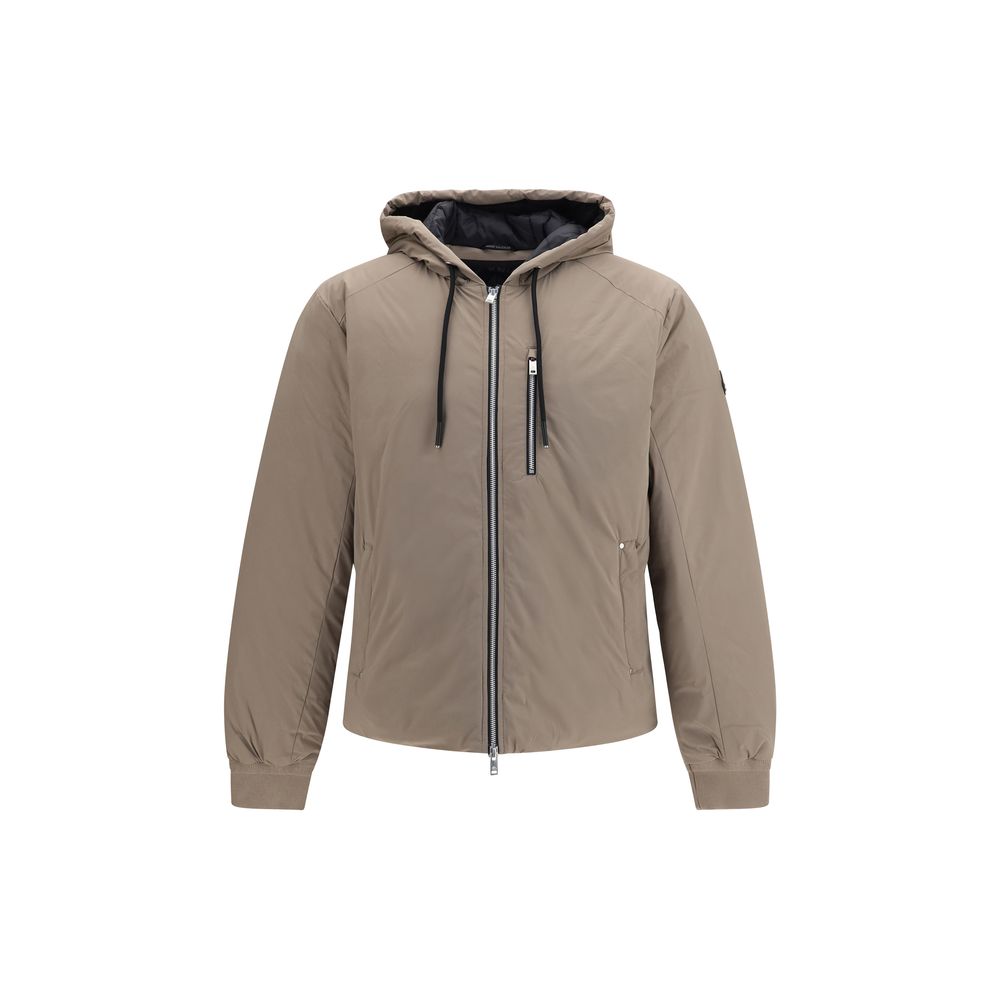 Moose Knuckles Beige Nylon Full-Length Jacket Moose Knuckles