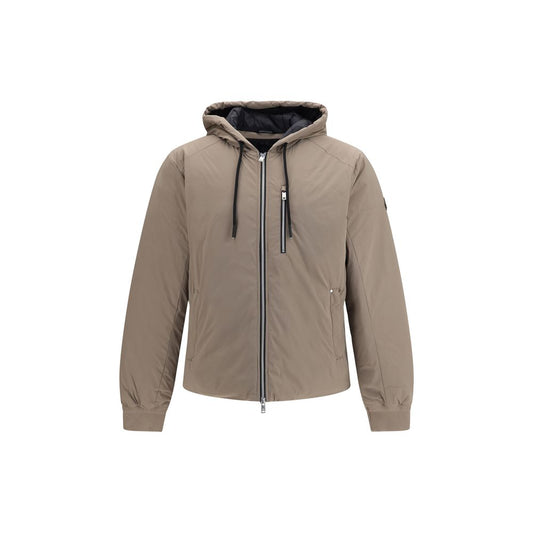Moose Knuckles Beige Nylon Full-Length Jacket Moose Knuckles