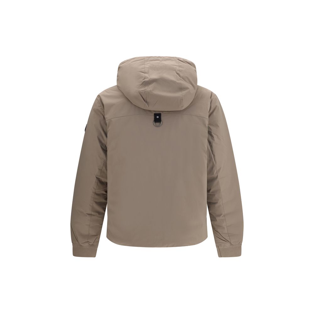 Moose Knuckles Beige Nylon Full-Length Jacket Moose Knuckles