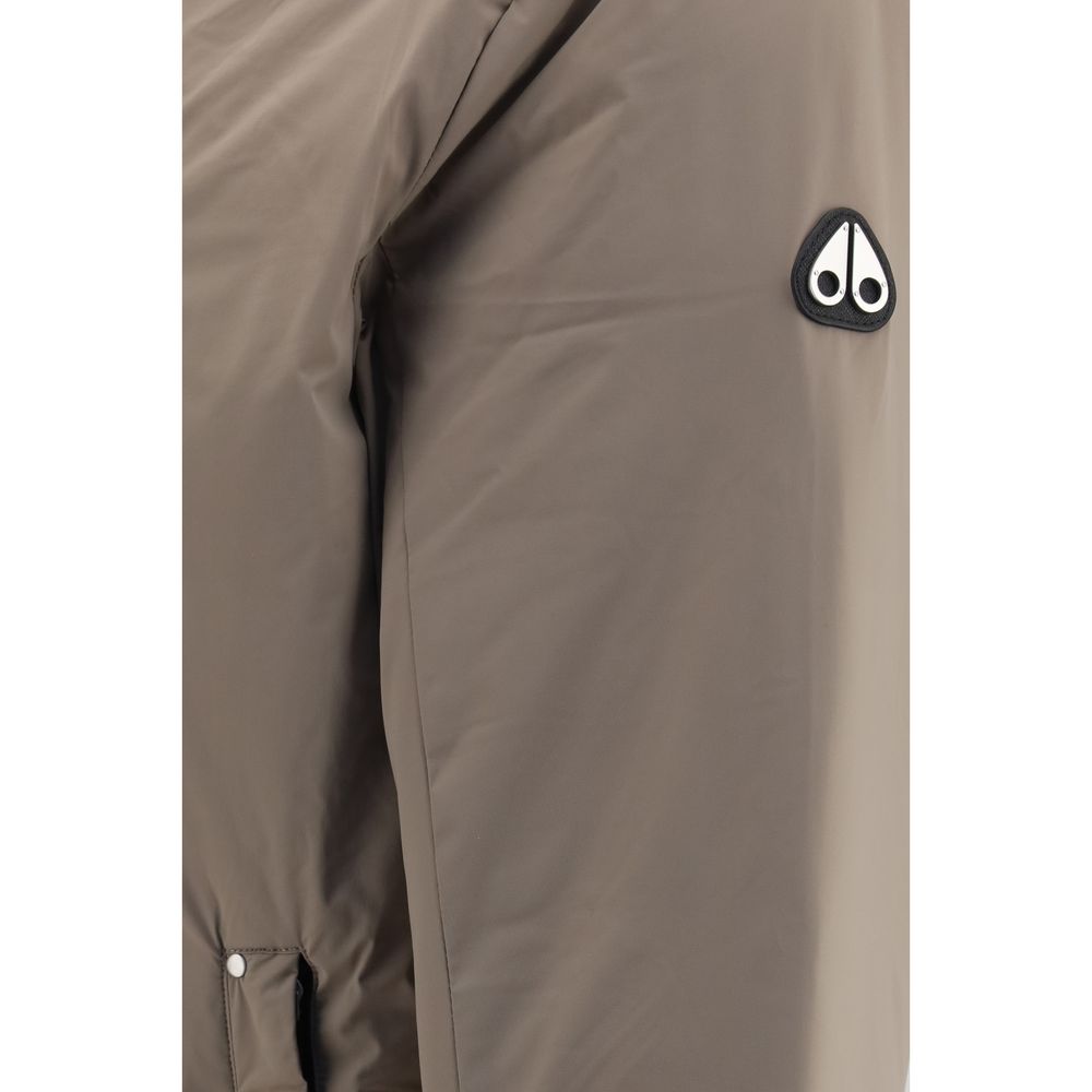 Moose Knuckles Beige Nylon Full-Length Jacket Moose Knuckles