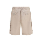 Brunello Cucinelli Beige Linen Bermuda Shorts