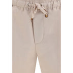 Brunello Cucinelli Beige Linen Bermuda Shorts