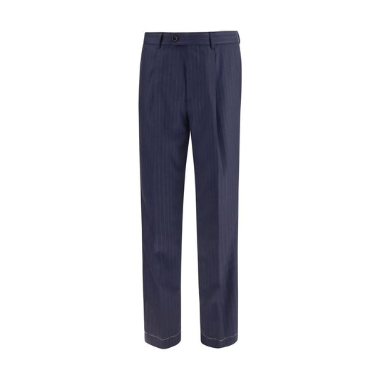 Brunello Cucinelli Blue Wool Oves Aries Dress Pants Brunello Cucinelli
