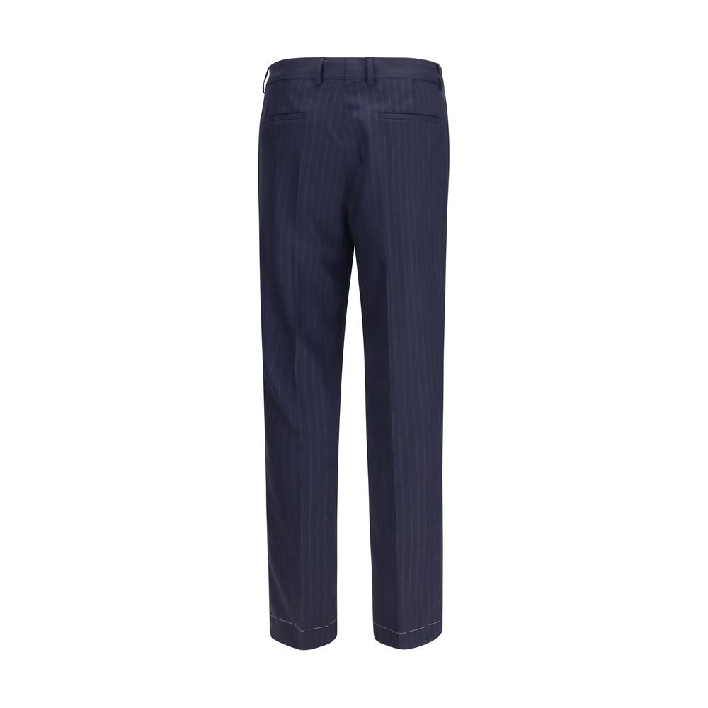 Brunello Cucinelli Blue Wool Oves Aries Dress Pants Brunello Cucinelli
