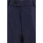 Brunello Cucinelli Blue Wool Oves Aries Dress Pants Brunello Cucinelli
