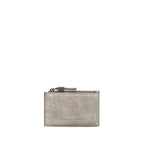 Brunello Cucinelli Gray Calf Leather Bos Taurus Wallet