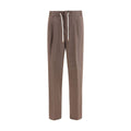 Brunello Cucinelli Brown Linen Casual Pants Brunello Cucinelli