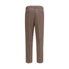 Brunello Cucinelli Brown Linen Casual Pants Brunello Cucinelli