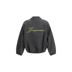 Jacquemus Gray Polyamide Full-Length Jacket