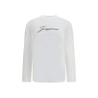 Jacquemus White Cotton Long Sleeve T-Shirt