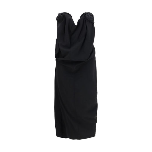 Magda Butrym Black Wool Oves Aries Cocktail Dress Magda Butrym