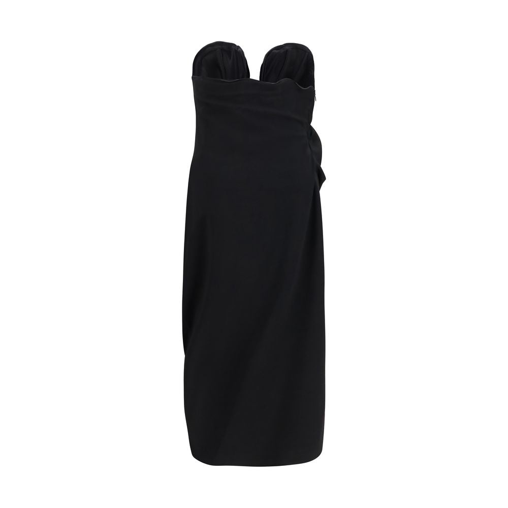 Magda Butrym Black Wool Oves Aries Cocktail Dress Magda Butrym