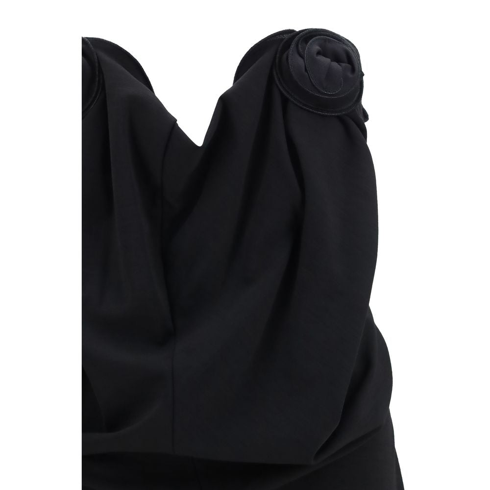 Magda Butrym Black Wool Oves Aries Cocktail Dress Magda Butrym
