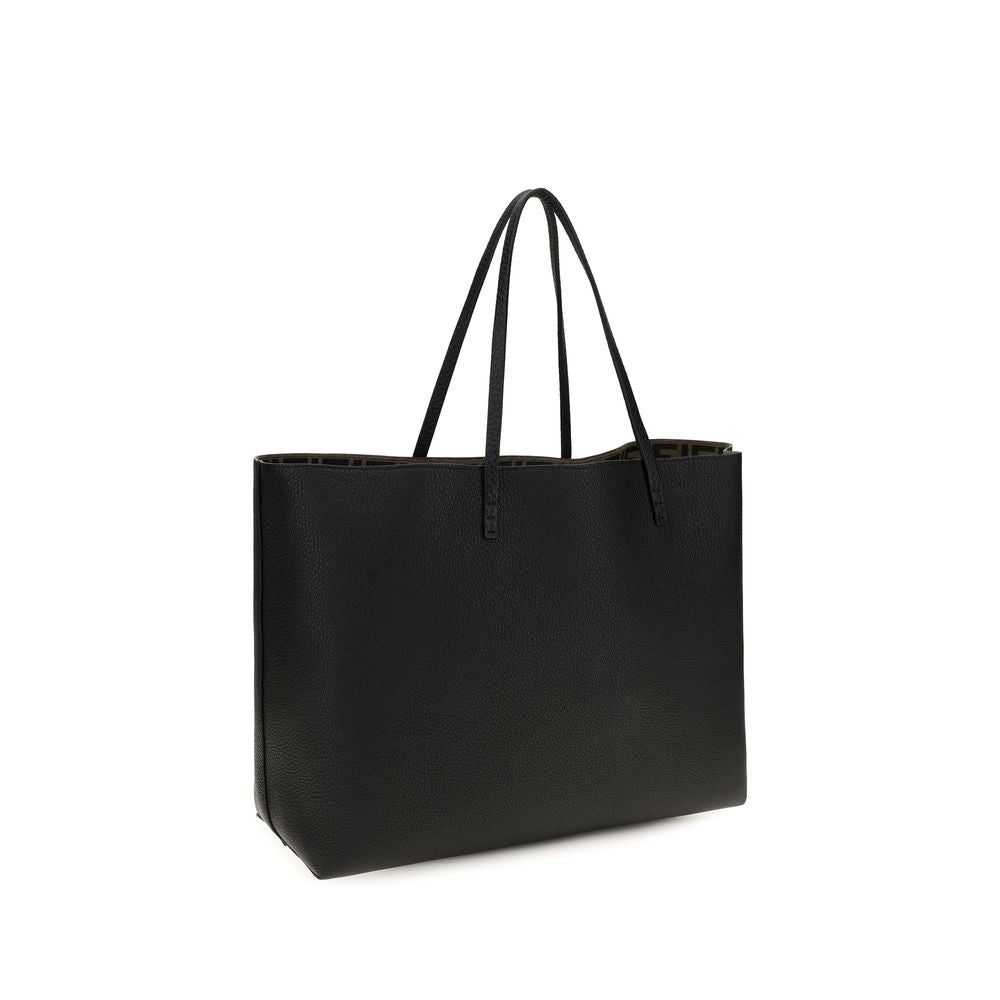 Fendi Black Calf Leather Bos Taurus Shoulder Bag Fendi