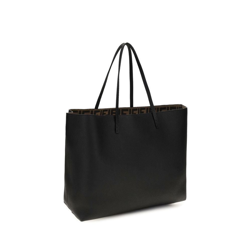 Fendi Black Calf Leather Bos Taurus Shoulder Bag Fendi