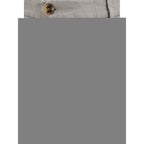 Brunello Cucinelli gray linen casual pants with relaxed fit and side pockets, stylish and comfortable for everyday wear.