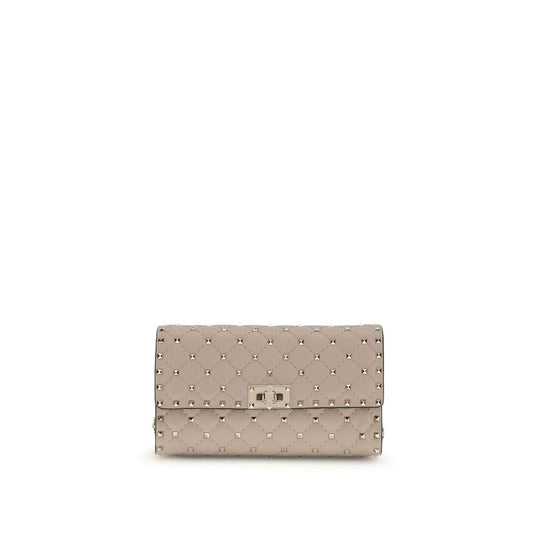 Valentino Garavani Beige Calf Leather Bos Taurus Shoulder Bag Valentino Garavani