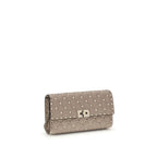 Valentino Garavani Beige Calf Leather Bos Taurus Shoulder Bag Valentino Garavani