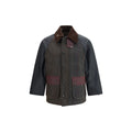 Barbour multicolor cotton shell jacket with a stand-up collar and zip closure, stylish outerwear for casual wear.
