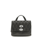 Zanellato Black Calf Leather Bos Taurus Handbag Zanellato