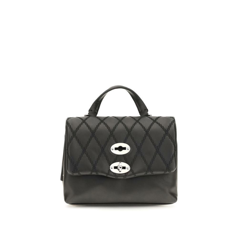 Zanellato Black Calf Leather Bos Taurus Handbag Zanellato