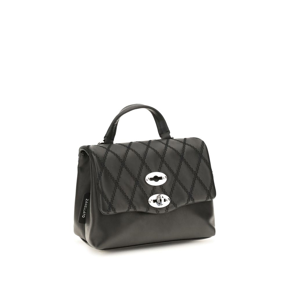 Zanellato Black Calf Leather Bos Taurus Handbag Zanellato
