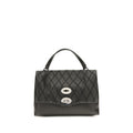 Zanellato Black Calf Leather Bos Taurus Handbag Zanellato