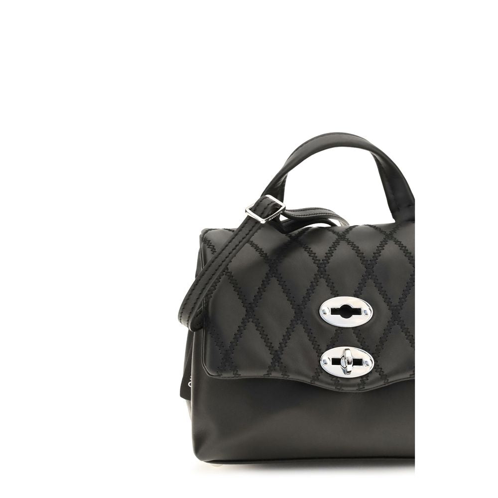 Zanellato Black Calf Leather Bos Taurus Handbag Zanellato
