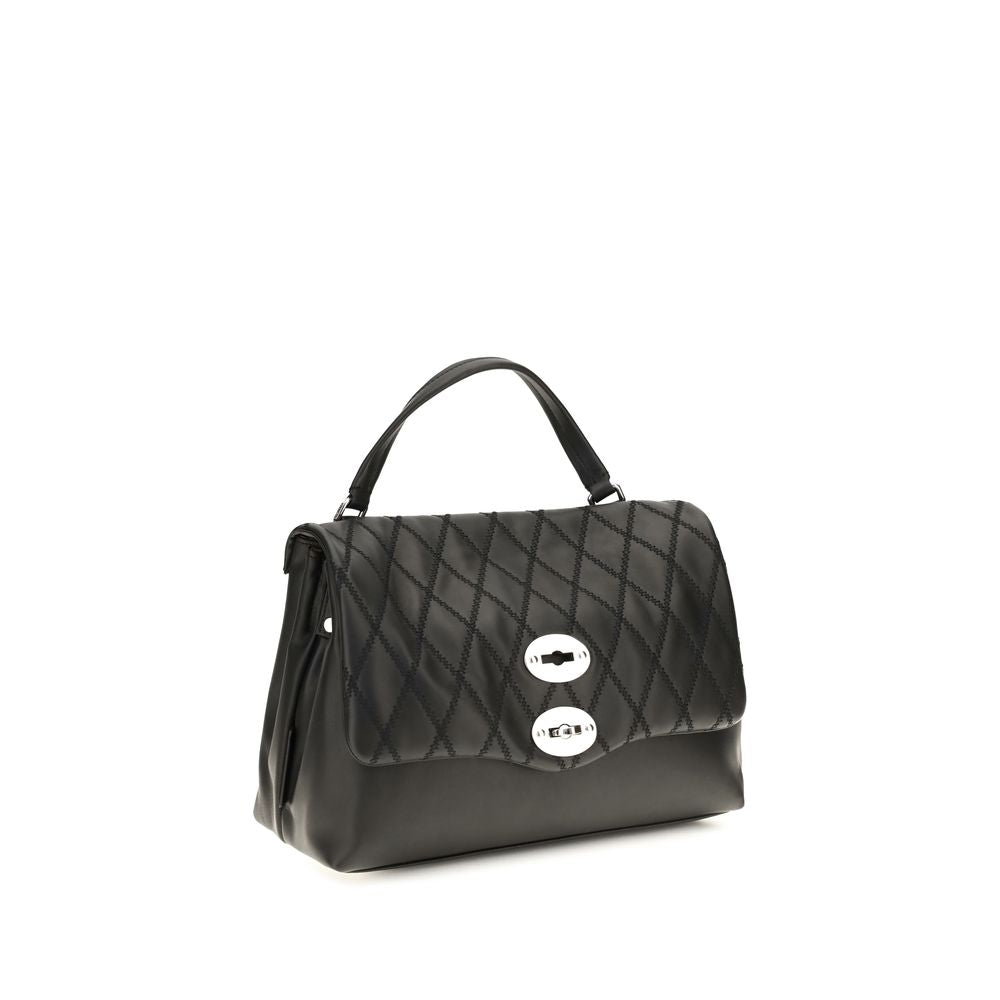Zanellato Black Calf Leather Bos Taurus Handbag Zanellato