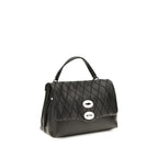 Zanellato Black Calf Leather Bos Taurus Handbag Zanellato