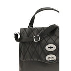 Zanellato Black Calf Leather Bos Taurus Handbag Zanellato