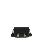 Fendi Black Calf Leather Bos Taurus Shoulder Bag Fendi